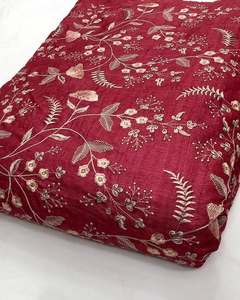 Tela de Encaje Bordado de Alta Calidad, Elegante Tela de Malla Estampada con Jacquard Floral para Vestidos de Novia y Decoración de Prendas - Product Image 2