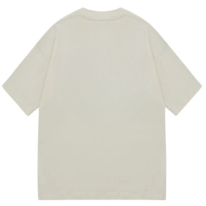 Camiseta de Algodón Oversize para Hombre, con Logotipo Minimalista en el Pecho, Estilo Urbano, Manga Corta, Casual, a la Moda, Fabricante OEM Personalizado - Product Image 2
