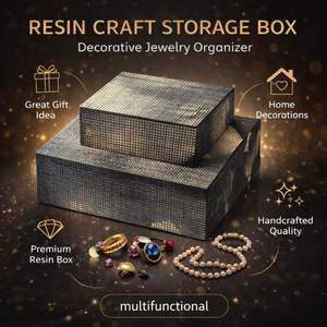Resin Craft <b>Storage</b> <b>Box</b> Decorative Jewelry Organizer Gift <b>Box</b> Festival | Home Decor Handcrafted <b>Storage</b> Holder Premium Organizer - Product Image 5
