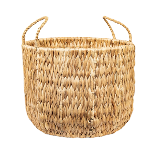 Natural Water Hyacinth Plant <b>Basket</b>, Boho Style Indoor <b>Flower</b> Pot, Decorative Garden Planter <b>For</b> Home & Patio From Vietnam - Product Image 2