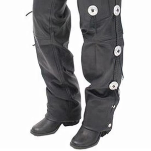 Best Quality Custom Horse <b>Riding</b> Cowhide Leather <b>Chaps</b> For Sale Reasonable Prices Leather <b>Chaps</b> In Solid Color - Product Image 6