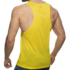 Camiseta sin mangas de malla personalizada de alta calidad, ligera para el verano, con diseño de bolsillo frontal, color personalizado, nuevo diseño. - Product Image 6
