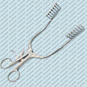 Premium Miskimon Cerebellar Retractor 7X7 Sharp Prongs 7.5 Inches <b>Neurosurgery</b> & Orthopedic Surgical <b>Instruments</b> CE Certified - Product Image 3