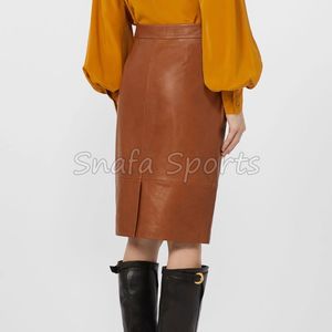 Últimos Diseños de Moda, Faldas Casuales Transpirables para Mujer, Faldas de Cuero para Mujer con Color Personalizado al por Mayor - Product Image 2