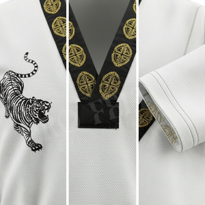 Vêtements d'arts martiaux professionnels en feutre, fabricant de vêtements de karaté sur mesure, vente en gros acceptée, uniforme de kung-fu et de karaté unisexe avec marque privée - Product Image 4