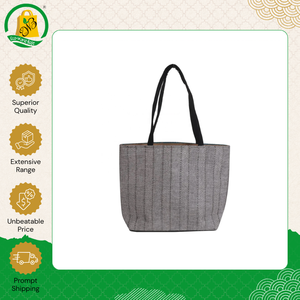 Highest Quality Made in India Bulk Selling Zipper Closure Recycled Hand Length Handle <b>Medium</b> Jute Tote <b>Bag</b> at Affordable Price - Product Image 3