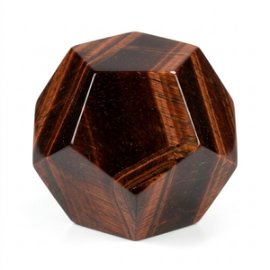 Dodecaèdre en cristal de haute qualité, œil de tigre rouge, pierre précieuse, artisanat en cristal, vente en gros - Product Image 1