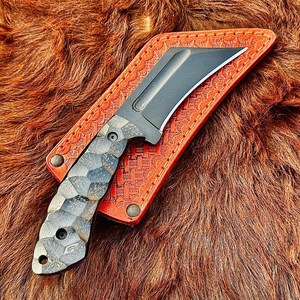 Drop Point Skinner Knife Stainless Steel Blade 0.6mm Thickness Straight Edge Industrial Grade Non Adjustable Handle - Product Image 5
