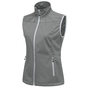 Chaleco Minimalista para Mujer, Acabado Mate, Softshell, Color Sólido, Deportivo, para Uso Diario - Product Image 1