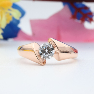 Star Dust elegante mujer anillo de diamantes 14K oro laboratorio cultivado intemporal elegancia compromiso boda aniversario joyería regalo - Product Image 1