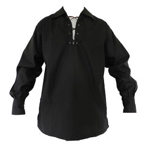 Chemises Jacobites pour hommes, en lin, à lacets, manches longues, style écossais, chemise Ghillie Kilt Jacobite écossaise pour hommes - Product Image 3