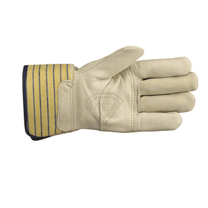 Custom Cow Grain Leather Rigger Work <b>Gloves</b> Safety Industrial Construction Driver <b>Gloves</b> Heavy Duty Protective Wear - Product Image 3