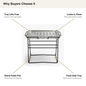 Handmade SS304 55 cm <b>Tray</b> Table Bright Satin Steel Free Kandhar Fluted <b>Butler</b> <b>Tray</b> Lifts Folding Stand for Home Decorative <b>Trays</b> - Product Image 5