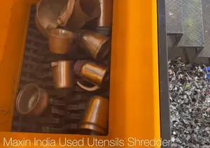 Trituradora de Metal Semiautomática de Acero Inoxidable de Doble Eje, Máquina Trituradora de Chatarra de un Proveedor Indio - Product Image 4