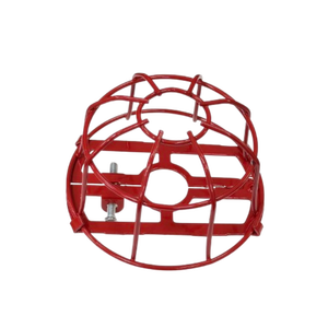 Cage de protection pour sprinklers commerciaux, en acier 3/4" thermolaqué rouge, modèle QF SG3427R, pour incendies de classe A/B et protection aéroportuaire - Product Image 1