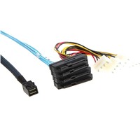 Kabel Daya Internal Mini SAS HD SFF-8643 ke 4x SFF-8482