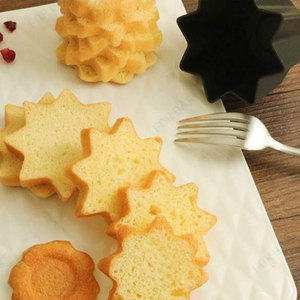 Moule à gâteau en forme d'étoile Pandoro, 2 tailles, en PTFE antiadhésif, écologique, pour pâtisserie, pain sucré, desserts de célébration, Corée - Product Image 2