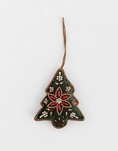 Santa Glass Leaf Branch Christmas Ornament Handicraft Traditional Decorations - Product Image 4
