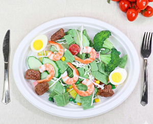 Plato desechable de plástico redondo de 7 pulgadas para picnic y fiestas de cumpleaños. Muestra disponible. Mayorista. OEM/ODM. Alta calidad. - Product Image 1