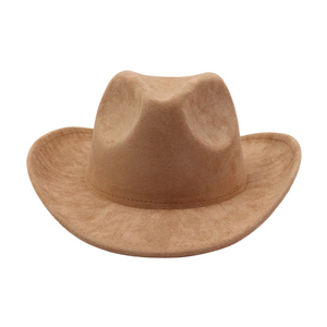Chapeaux en imitation daim personnalisés en gros pour enfants et chapeaux fedora de cowboy pour garçons et filles - Product Image 5