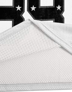 T-shirt d'été décontracté à col en V et manches courtes pour femme, motif graphique, style streetwear américain, maillot de football américain blanc - Product Image 2