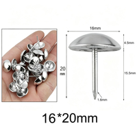 Clous décoratifs en métal pour rembourrage, finition nickelée, disponibles en OEM, pour la fabrication de meubles, emballage en vrac pour usine.