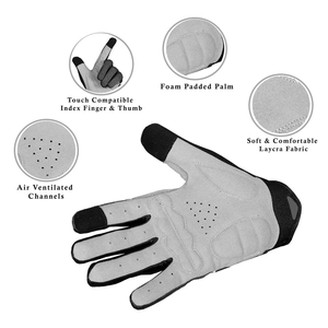 Gants de cyclisme de course personnalisés OEM/ODM 2026 de haute qualité, à doigts complets, imperméables, antidérapants, pour VTT, cross-country, motocross, gym - Product Image 4