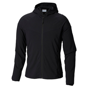 Veste à capuche en softshell noire pour homme, fermeture éclair, résistante à l'eau, vêtements d'extérieur, coupe régulière, toutes saisons, matière polyester, veste bomber - Product Image 5