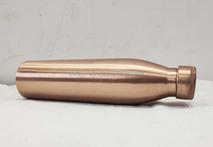 Customized 100% Pure Copper Drinkware Eco-Friendly Matte Finish <b>Water</b> <b>Bottle</b> From India Bulk <b>Metal</b> Material Drinkware Category - Product Image 5