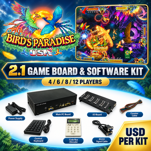 VGAME Birds Paradise USA 2.1, Tablero de Juego Arcade y Kit de Software para Integración en Equipos de Entretenimiento - Product Image 3