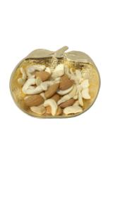 Tazón de servicio chapado en oro, artículo de regalo en forma de manzana, tazón de fruta seca dorada de diseño único, decoración para el hogar y la Mesa - Product Image 3