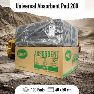 Tampon absorbant universel 200 g/m² pour le contrôle des déversements industriels d'huile, de produits chimiques et de liquides – Fournisseur de tampons d'entretien à haute absorption - Product Image 2