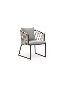 Modern Rattan Dining <b>Chair</b> with Wooden Legs Contemporary Design for Home Furniture Stable and Durable <b>Outdoor</b> Indoor Use - Product Image 4