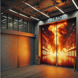 Volets roulants coupe-feu automatiques avancés avec intégration d'alarme intelligente et résistance au feu de 2 à 3 heures - Product Image 2