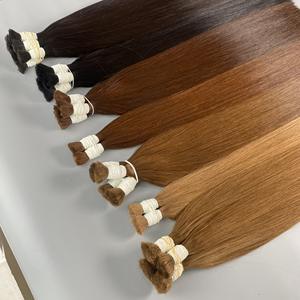 Extension de cheveux humains en vrac, extensions de cheveux humains, lisses, à cuticules alignées - Product Image 6