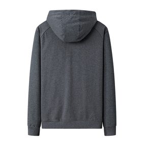 Factory Direct Best Quality Zip-up Hoodies for Men Customized 100% Cotton Winter Plain Dyed basics cotton blended Zip up Hoodie - Product Image 2