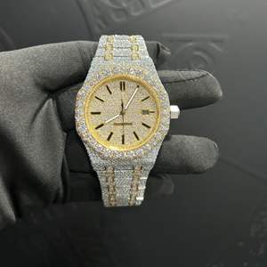 High Quality Customized Iced Out Lab Grown <b>Watch</b> Stainless Steel Best Quality Diamond <b>Watch</b> for <b>Men</b> - Product Image 3
