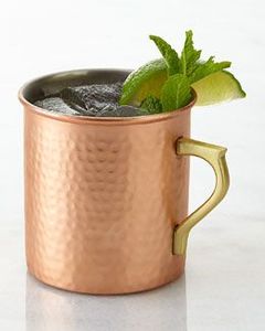 Reusable Hammered Copper Cocktail Mug Moscow Mule Drinking <b>Cup</b> for Beer Vodka Juice and <b>Cold</b> Drink Serving - Product Image 3