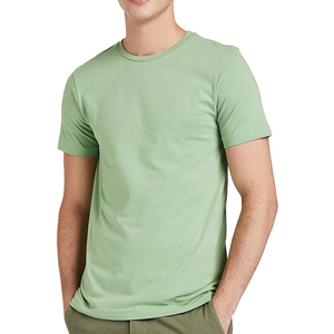 Camiseta de punto personalizada con logo bordado y estampado, de manga corta, para hombre, de alta calidad, 100% algodón. - Product Image 1