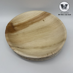 Platos Redondos de Hoja de Areca Catechu, Bandejas Compostables de Baja Humedad, Vajilla Ecológica, Platos Naturales para Buffet, Eventos y Barbacoas - Product Image 5