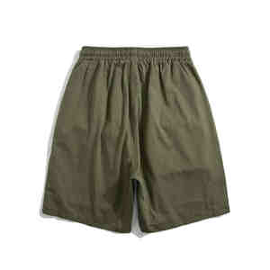 Pantalones cortos Cargo de gran tamaño para hombre con cierre de botón de cintura elástica Vintage en blanco malla Y2K Street Wear patrón Casual estilo bolsillos - Product Image 3