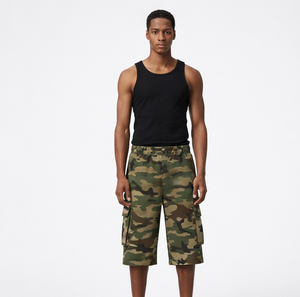 Pantalones Cortos Cargo de Camuflaje Personalizados para Hombre, con Múltiples Bolsillos, Estilo Casual para Exteriores, Pantalones Cortos Cargo de Camuflaje para Hombre 2026 - Product Image 2