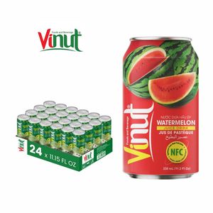 Jus de pastèque sans sucre VINUT, prix usine Vietnam, 330 ml, boisson à marque privée, échantillon gratuit, durée de conservation 18 mois - Product Image 1