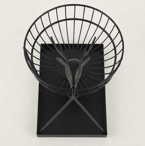 Cesta de Almacenamiento de Frutas de Alambre Metálico con Forma de Animal, Recubierta de Negro, para Decoración del Hogar y la Cocina - Product Image 5