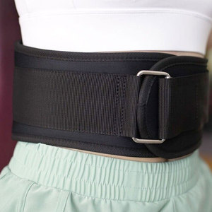 Best Selling Weightlifting <b>Belt</b> Double Prong 4-Inch Padded Black Leather Design Customizable Gym <b>Belt</b> for Powerlifting & Fitness - Product Image 5