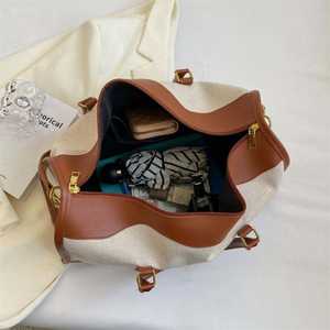 NESTA SPORTS กระเป๋าใส่อุปกรณ์ออกกำลังกายผ้าแคนวาสสำหรับออกกำลังกาย กระเป๋าเดินทางแบบดัฟเฟิลความจุขนาดใหญ่ กระเป๋าฟิตเนสและโยคะสำหรับผู้หญิง - Product Image 4