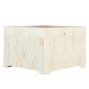 Boîte à bijoux en os sculpté à la main, artisanat indien moderne, avec couvercle, peinte à la main, haute qualité, vente en gros disponible - Product Image 5