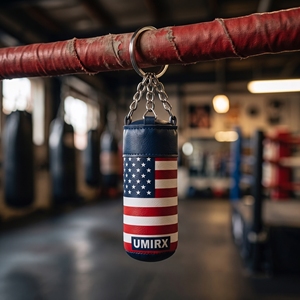American flag punching bag keychain USA flag <b>boxing</b> keychain mini punching bag keychain - Product Image 6