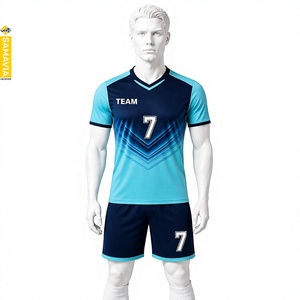 Ensemble de maillots de football personnalisés SAMAVIA, respirant, à séchage rapide, antibactérien, léger, kit de football court pour clubs et écoles - Product Image 1