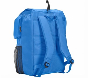 Sac d'équipement de baseball bleu en matériau 600D, capacité 50-70L, avec support pour batte et plusieurs poches pour les joueurs - Product Image 3